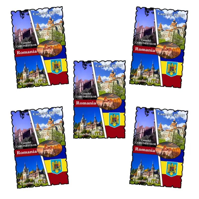 Mgs177-magnet frigider-romania-castele